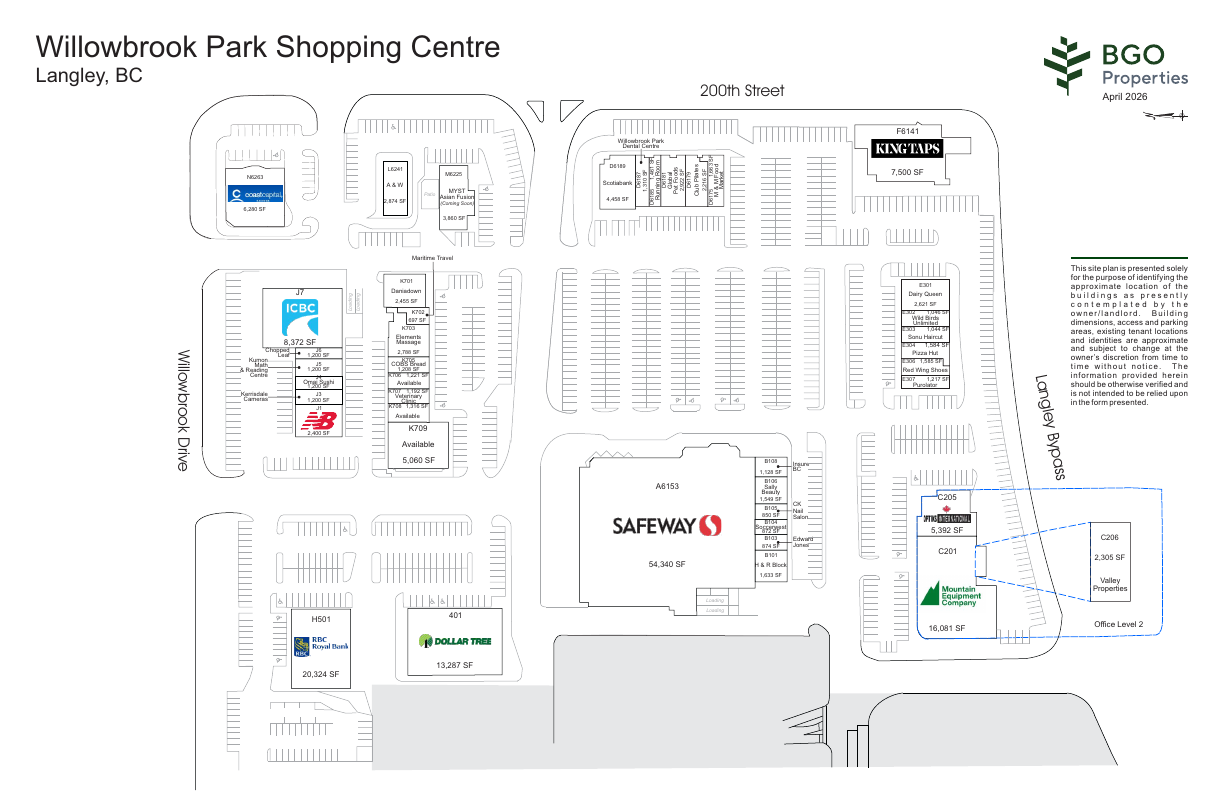 K706 - 6153 200 Street, Langley, BC floorplan