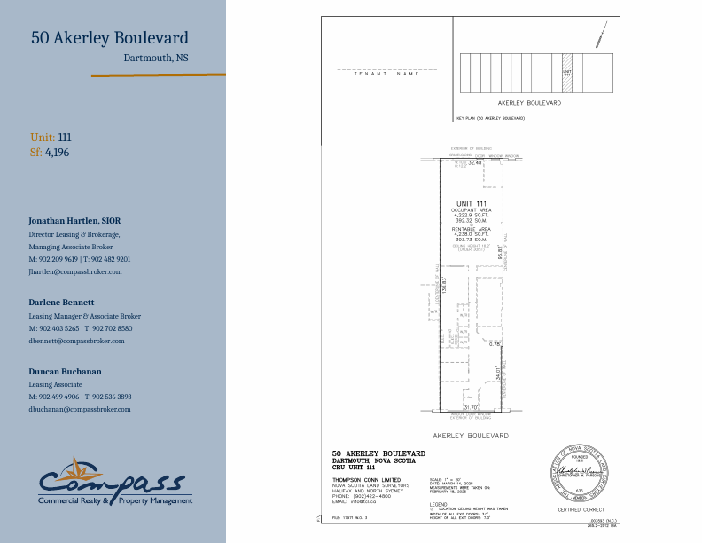 Unit 111 - 50 Akerley Blvd, Dartmouth, NS floorplan