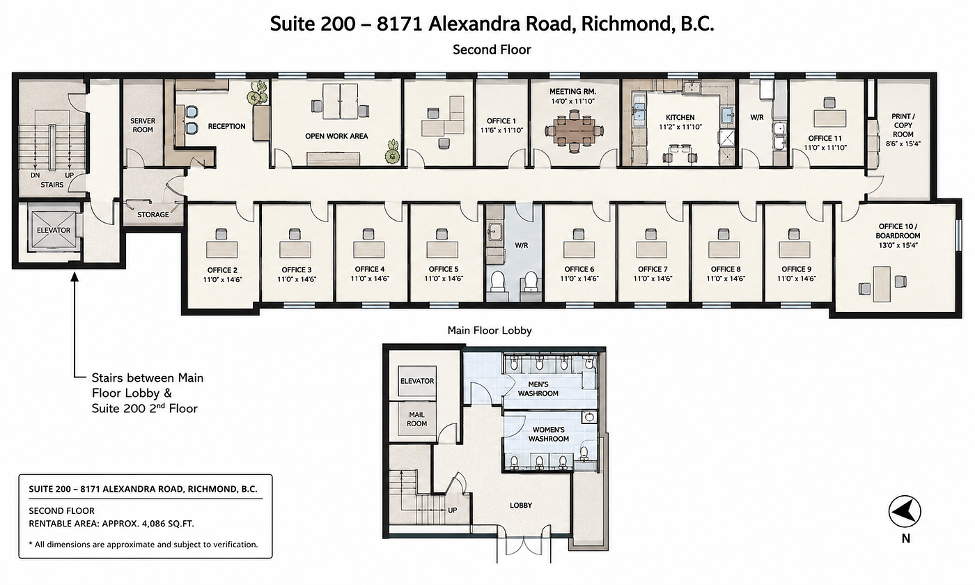 200 - 8171 Alexandra Road, Richmond, BC floorplan