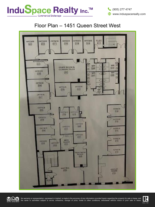 Upper - 1451 Queen Street West, Toronto, ON floorplan