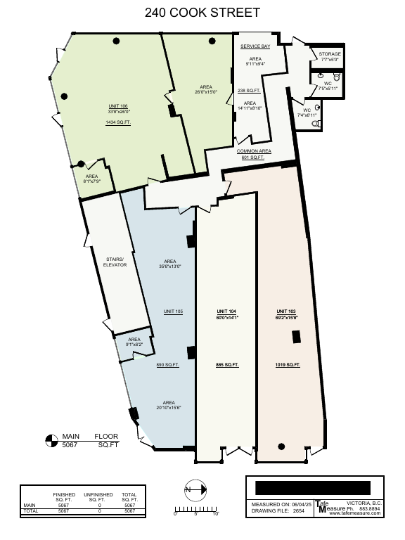 106 - 240 Cook Street, Victoria, BC floorplan