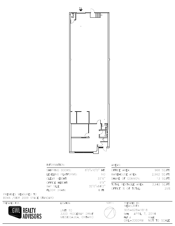 10-3300 - 3350 Ridgeway Drive, Mississauga, ON floorplan