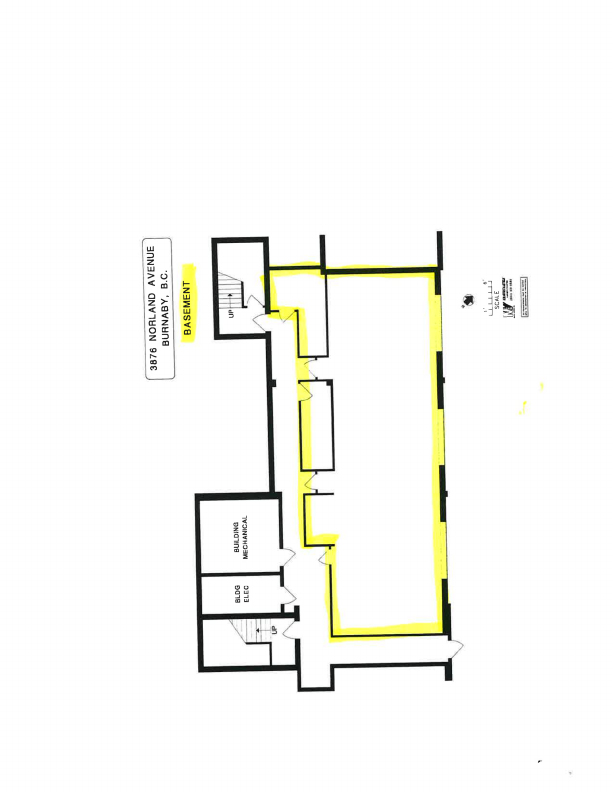 Basement  - 3876 Norland Ave, Burnaby, BC floorplan