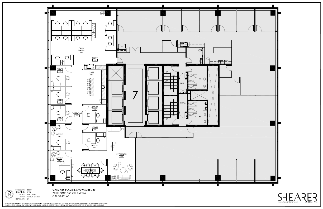 0730 - 400-355 4 Avenue Southwest, Calgary, AB floorplan