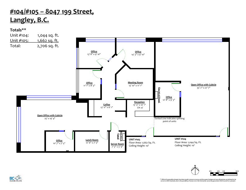 104 & 105 - 8047 199 Street, Langley Township, BC floorplan