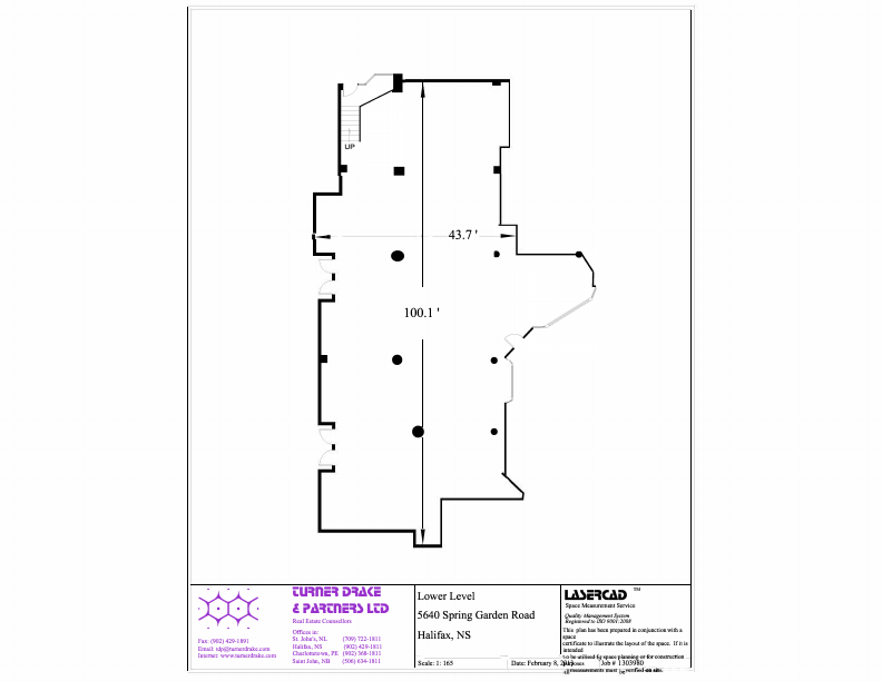 B107 - 5640 Spring Garden Rd, Halifax, NS floorplan
