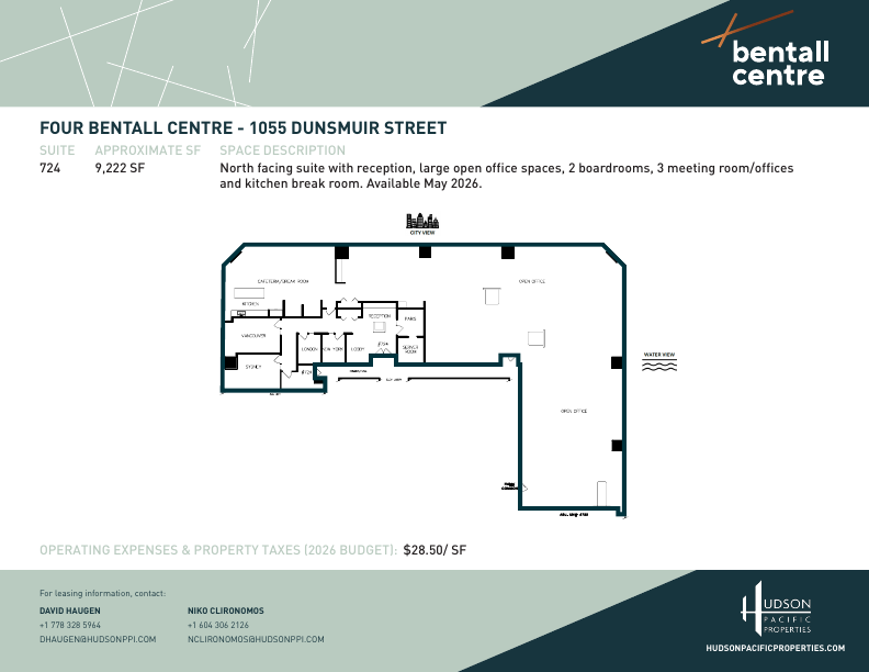 724 - 1055 Dunsmuir Street, Vancouver, BC floorplan