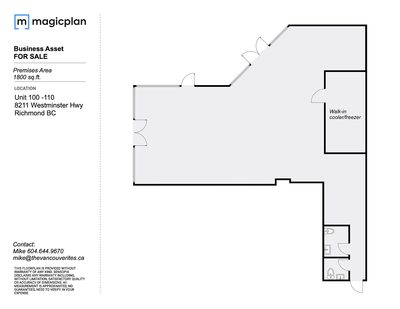 100-110 - 8211 Westminster Highway, Richmond, BC floorplan