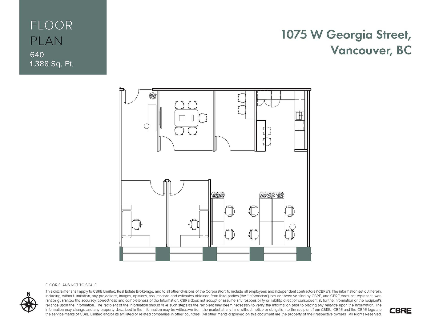 640 - 1075 W Georgia St, Vancouver, BC floorplan