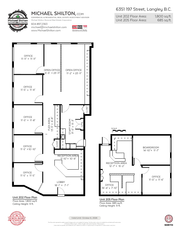 202 & 205 - 6351 197 Street, Langley Township, BC floorplan