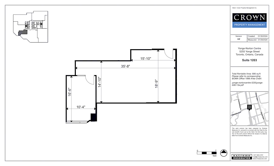 1203 - 5255 Yonge Street, Toronto, ON floorplan