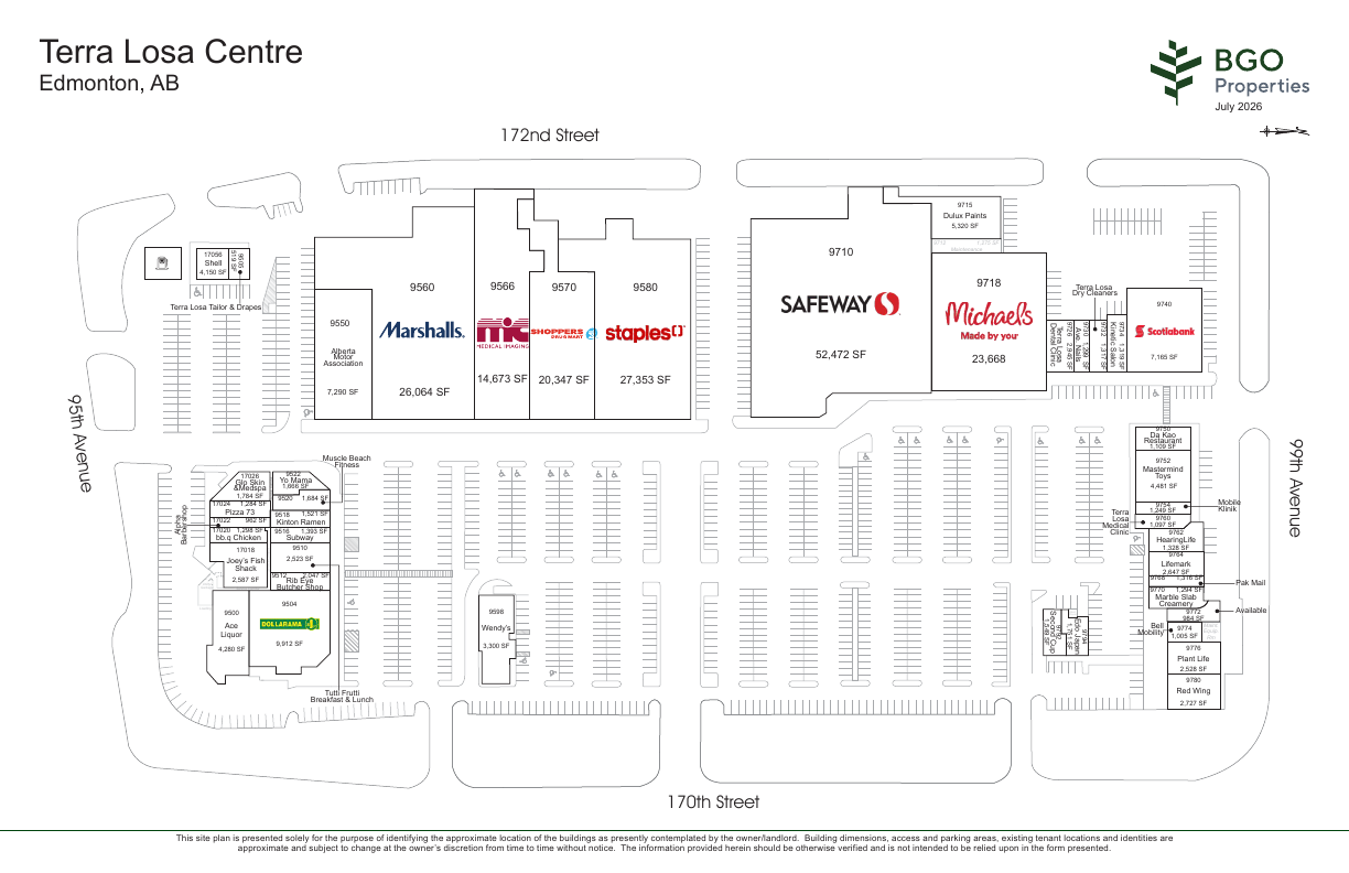 9772 - 9570 170 Street Northwest, Edmonton, AB floorplan