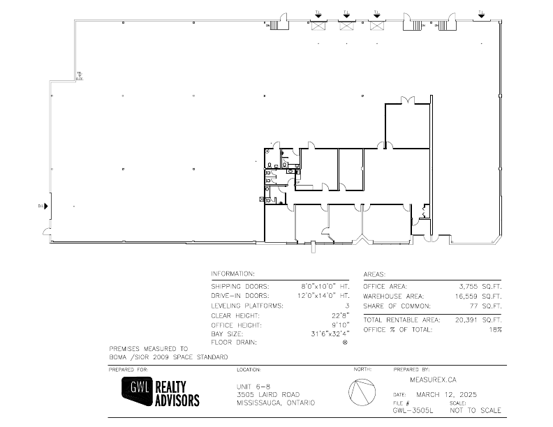6-8-3505 - 3495Laird Rd, Mississauga, ON floorplan