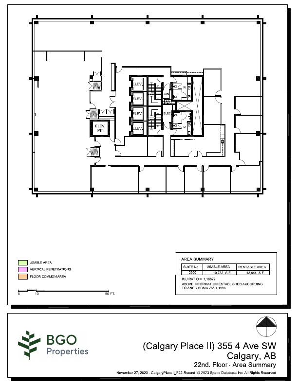 2200 - 400-355 4 Avenue Southwest, Calgary, AB floorplan