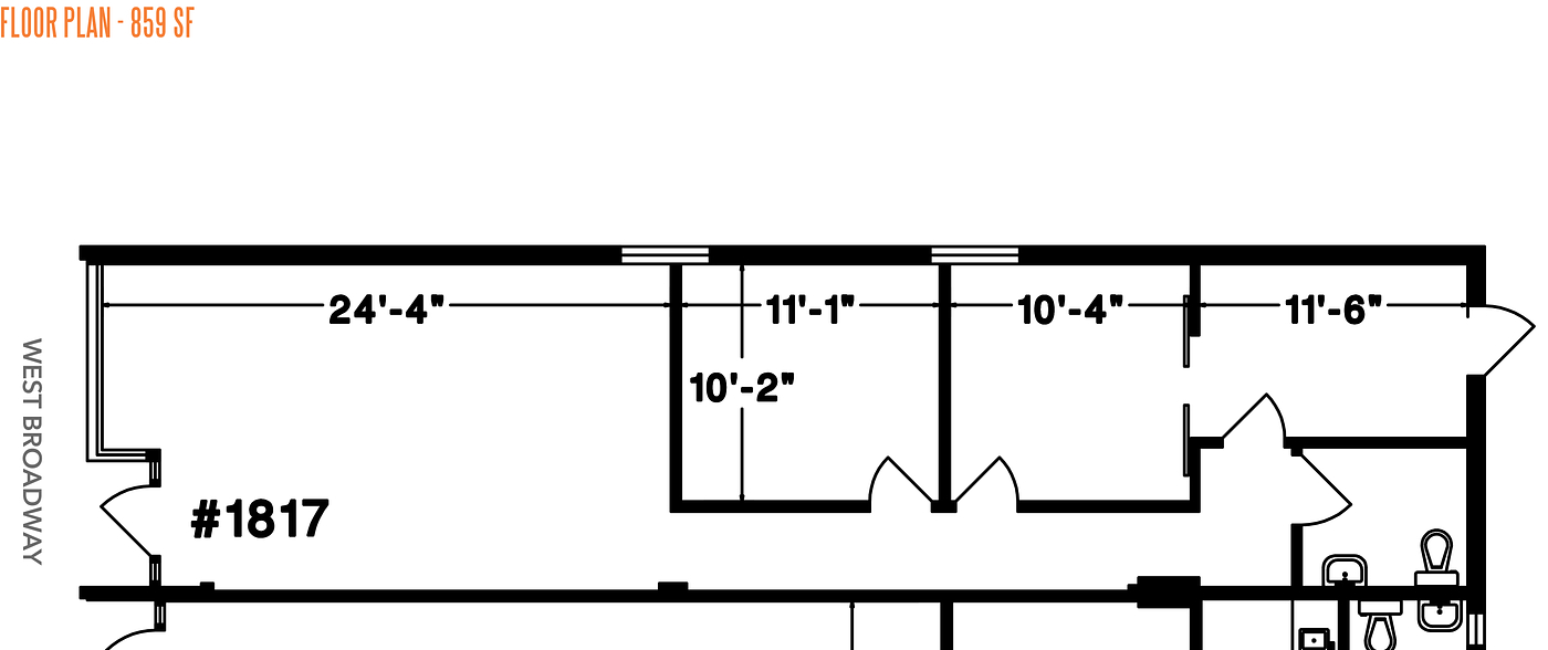 1817 W Broadway, Vancouver, BC floorplan
