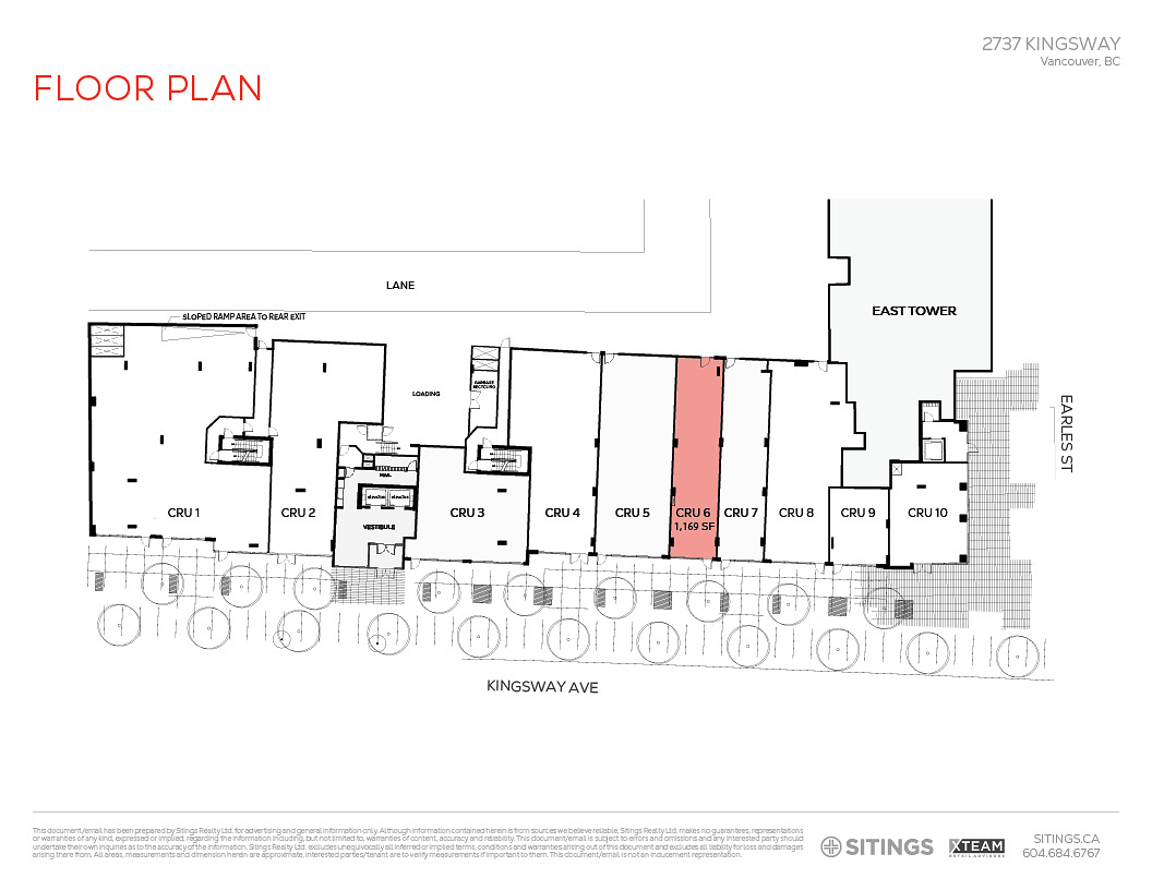 2737 Kingsway, Vancouver, BC floorplan