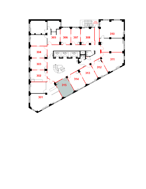 315 - 207 West Hastings Street, Vancouver, BC floorplan