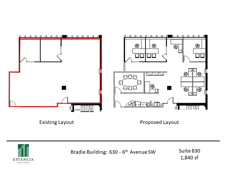 830 - 630 6 Avenue Southwest, Calgary, AB floorplan