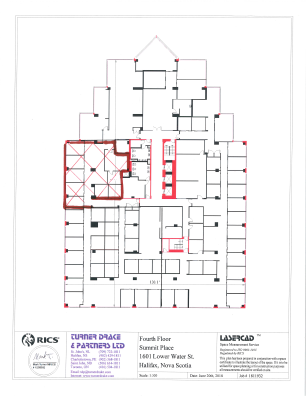 402 - 1601 Lower Water St, Halifax, NS floorplan