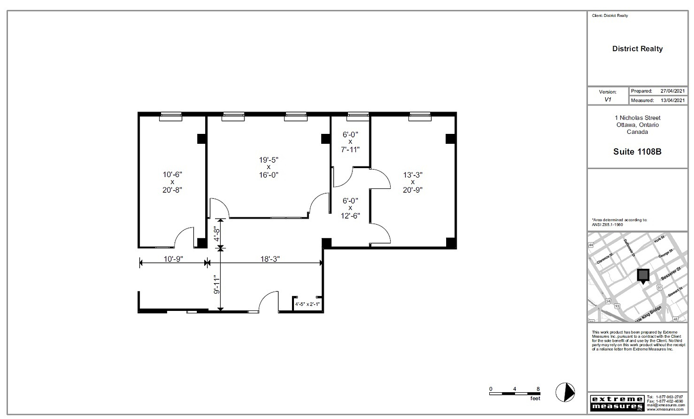 1108B - 1 Nicholas Street, Ottawa, ON floorplan