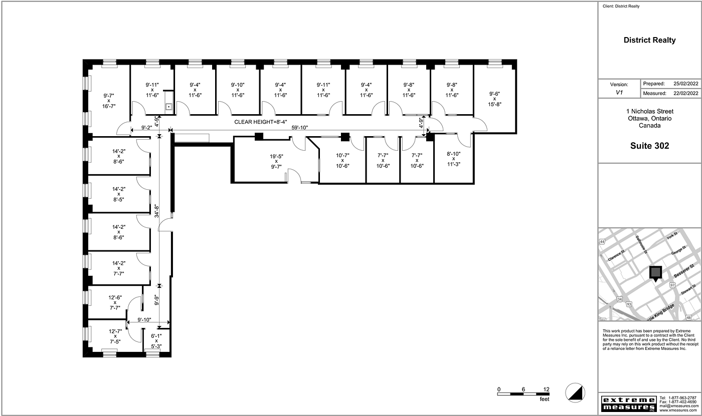 302 - 1 Nicholas Street, Ottawa, ON floorplan