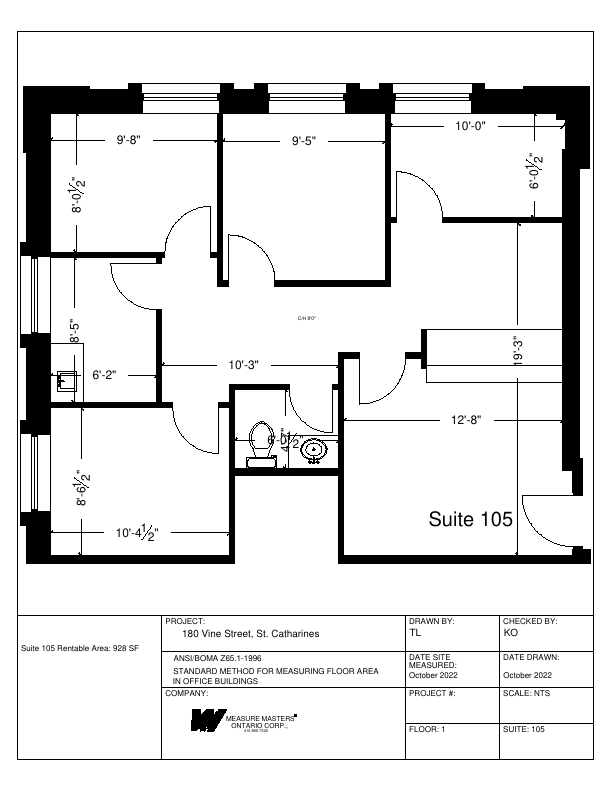 105 - 180 Vine Street South, St. Catharines, ON floorplan