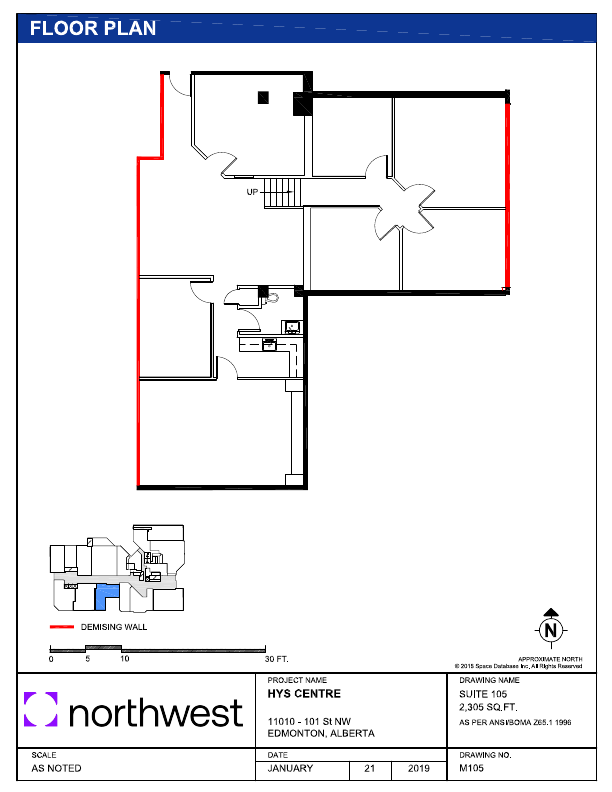 105 - 11010 101 St NW, Edmonton, AB floorplan
