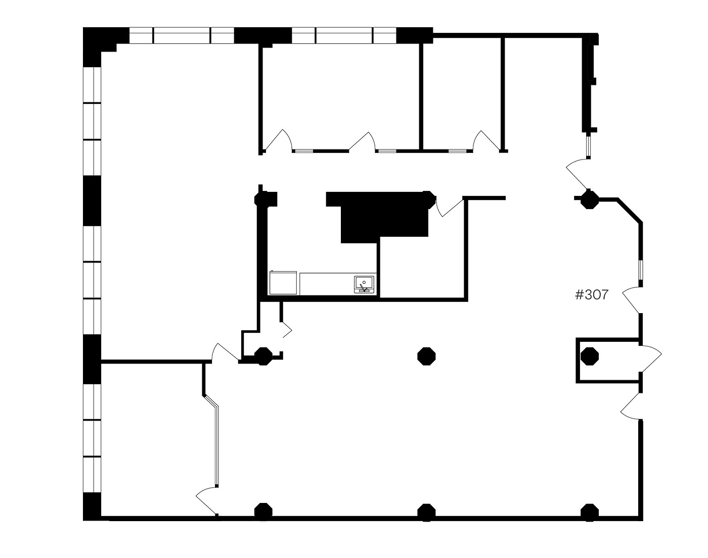 307 - 788 Beatty Street, Vancouver, BC floorplan