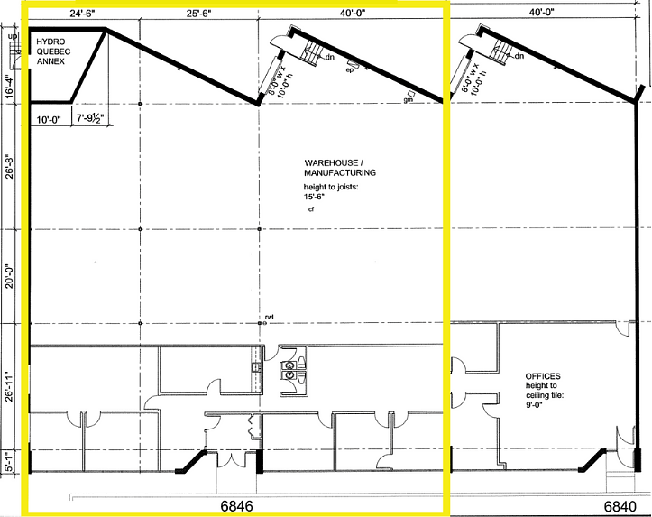 6846 - 6846 Chemin de la Côte-de-Liesse, Montréal, QC floorplan