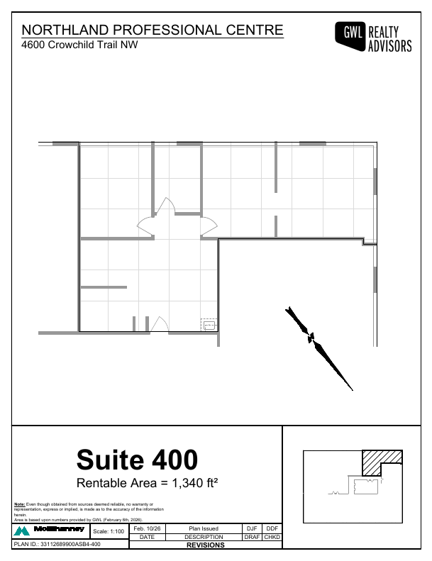 400 - 4600 Crowchild Trail Northwest, Calgary, AB floorplan
