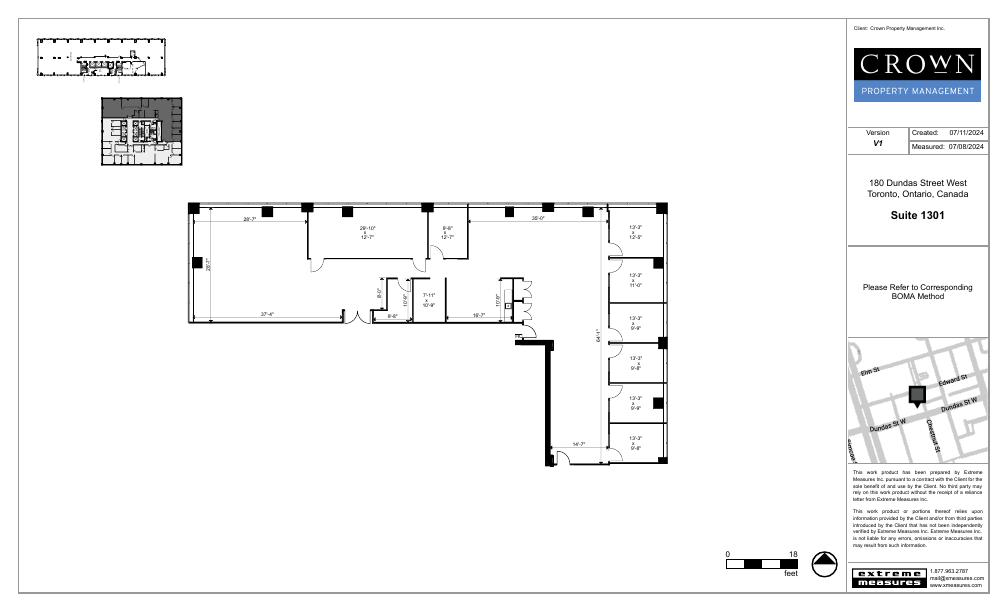 1301 - 180 Dundas Street West, Toronto, ON floorplan