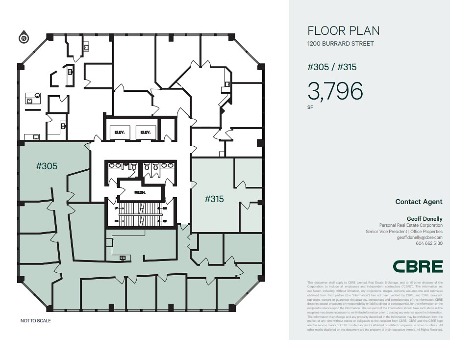 305/315 - 1200 Burrard Street, Vancouver, BC floorplan