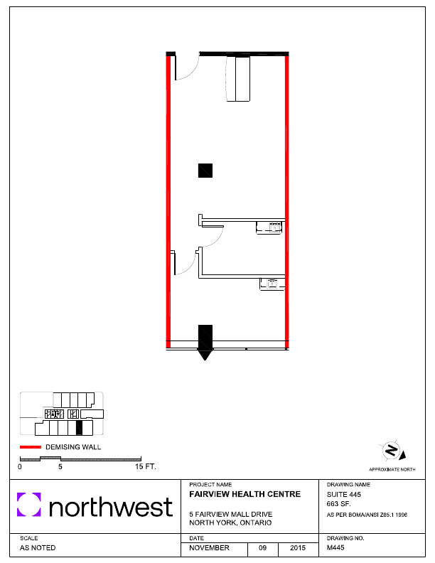 445 - 5 Fairview Mall Dr, Toronto, ON floorplan