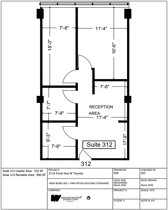 312 - 2115 Finch Avenue West, Toronto, ON floorplan