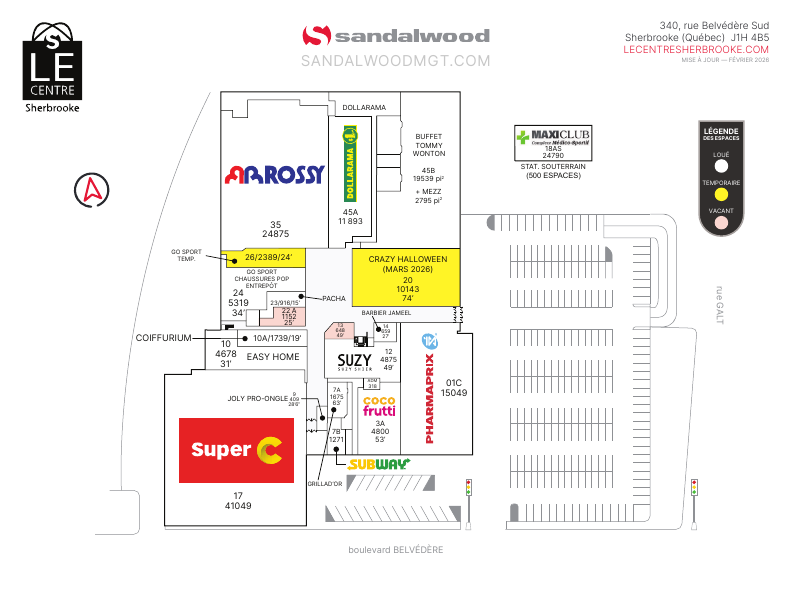 13 - 340 Rue Belvédère Sud, Sherbrooke, QC floorplan
