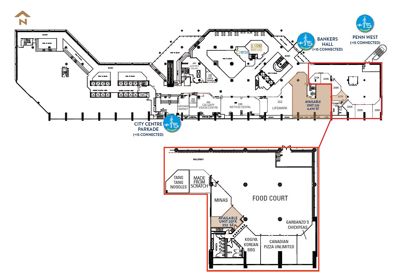 401 9 Ave SW, Calgary, AB floorplan