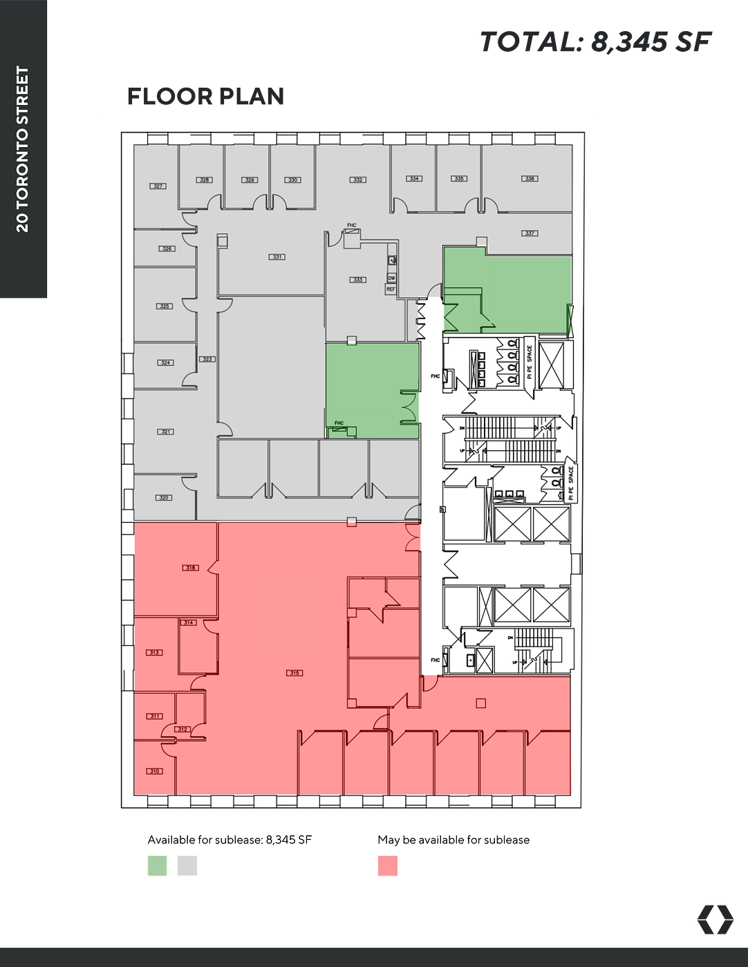3rd - 20 Toronto St, Toronto, ON floorplan