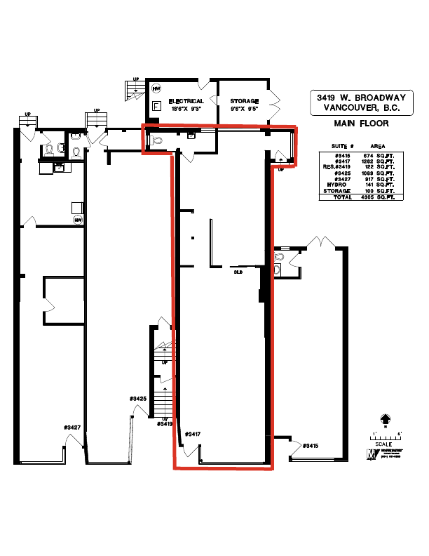 3417 West Broadway, Vancouver, BC floorplan