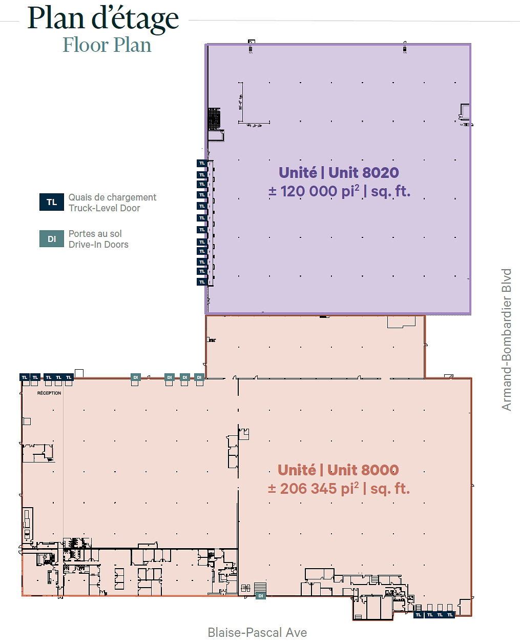 8000 Avenue Blaise-Pascal, Montréal, QC floorplan