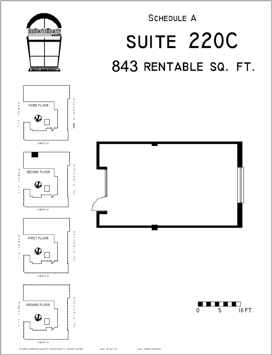 220C - 219D Dufferin Street, Toronto, ON floorplan