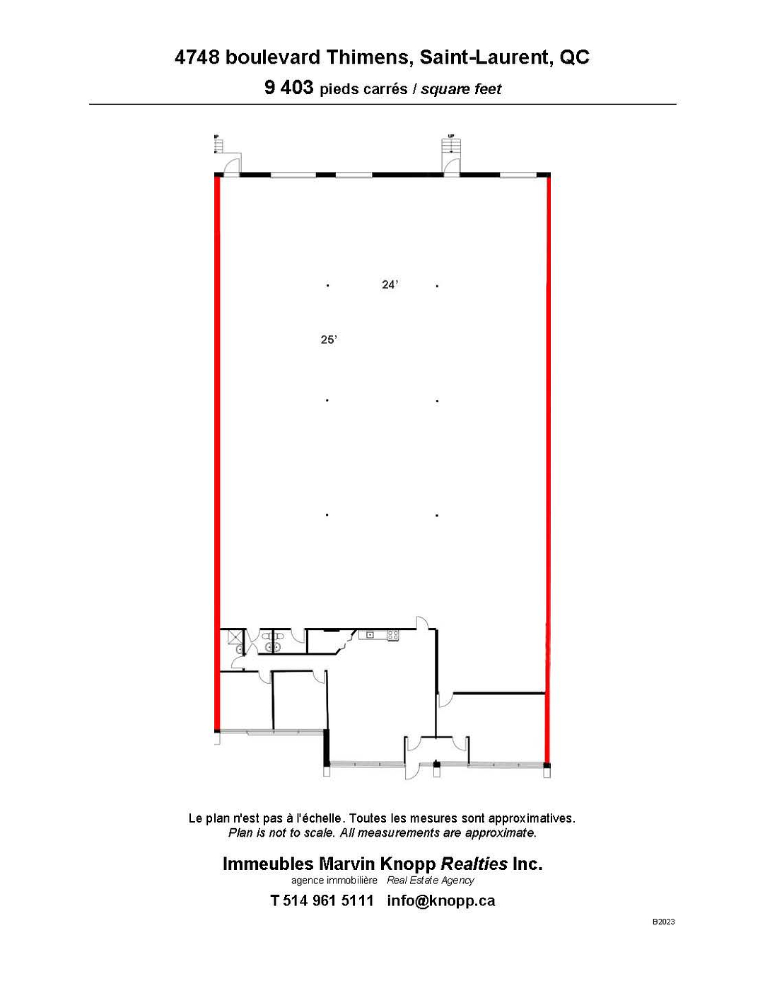 4748 Boulevard Thimens, Montréal, QC floorplan