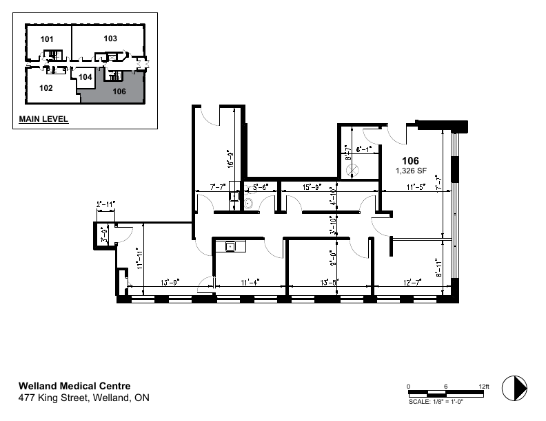 106 - 477 King St, Welland, ON floorplan