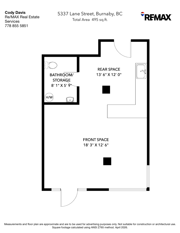 5337 Lane Street, Burnaby, BC floorplan