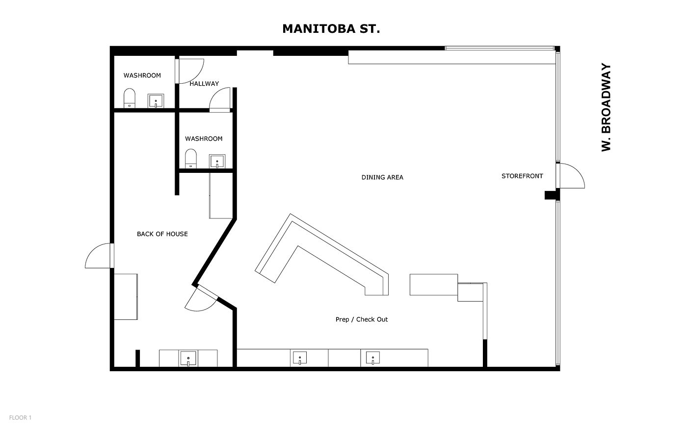 1 & 3 - 111 West Broadway, Vancouver, BC floorplan