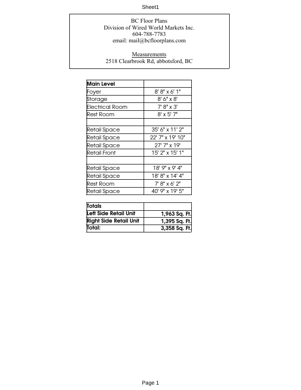 2518 Clearbrook Road, Abbotsford, BC floorplan