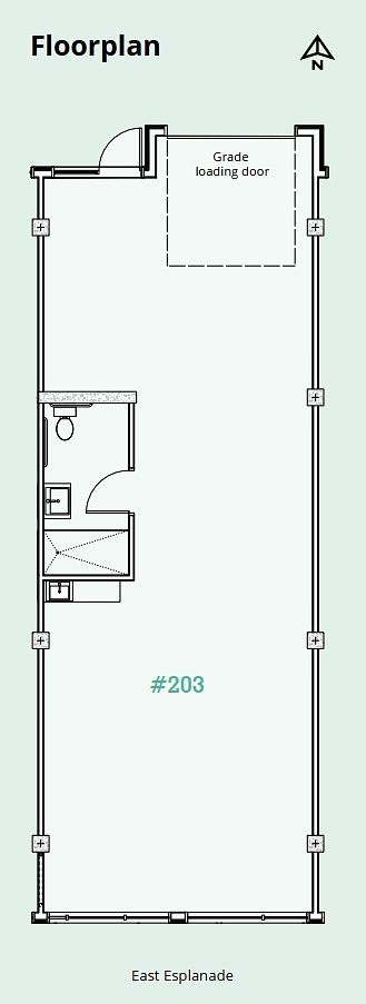 #203 - 370 Esplanade East, North Vancouver, BC floorplan