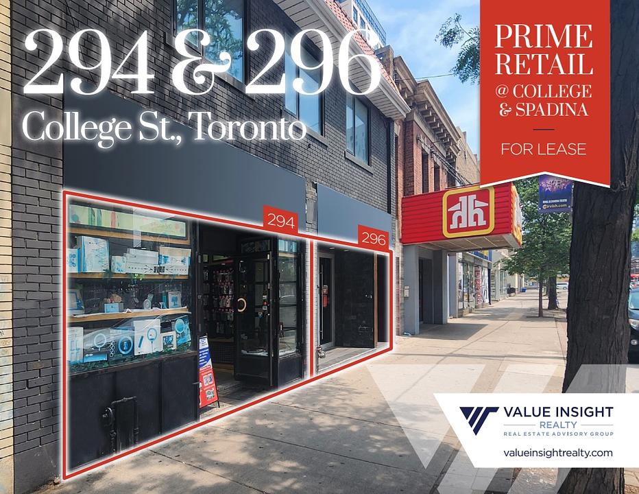 2 Units - 294-296 College Street, Toronto, ON