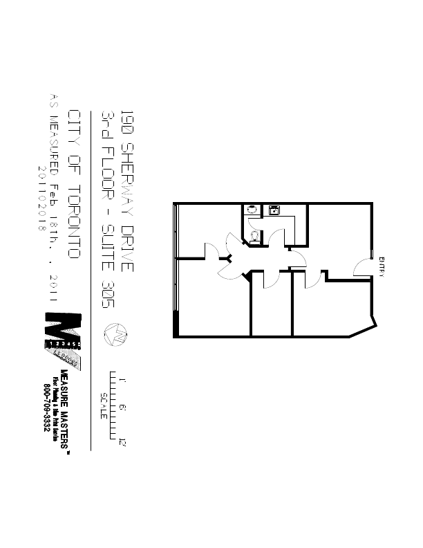 305 - 190 Sherway Drive, Toronto, ON floorplan