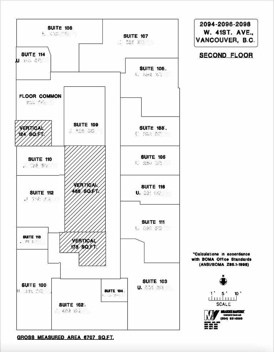 106 - 2096 West 41st Avenue, Vancouver, BC floorplan