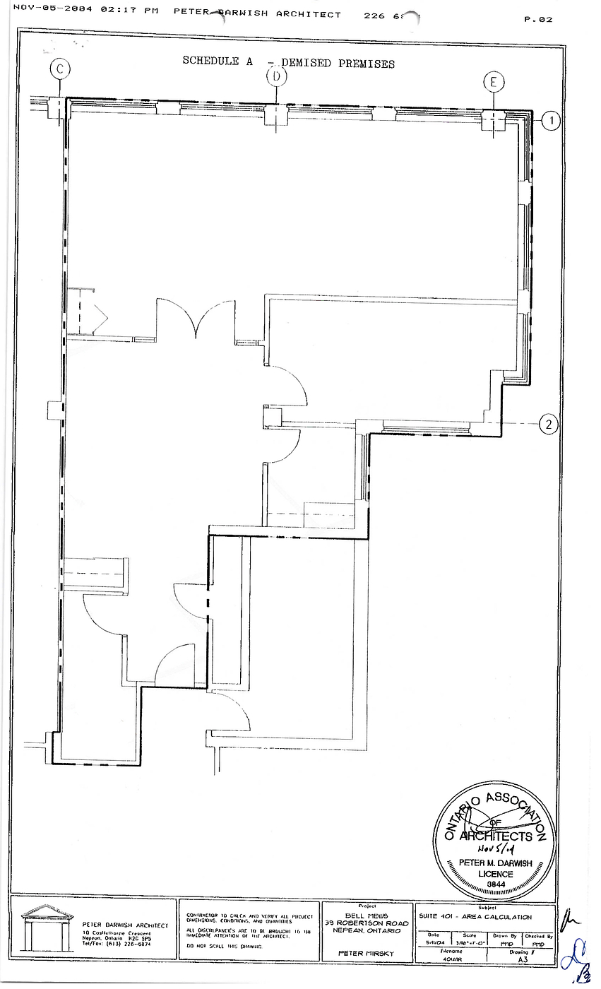 Suite 401 - 2039 Robertson Road, Ottawa, ON floorplan